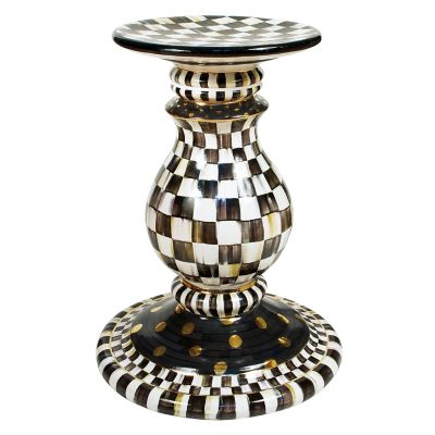 Courtly Check Ceramic Pedestal Table Base