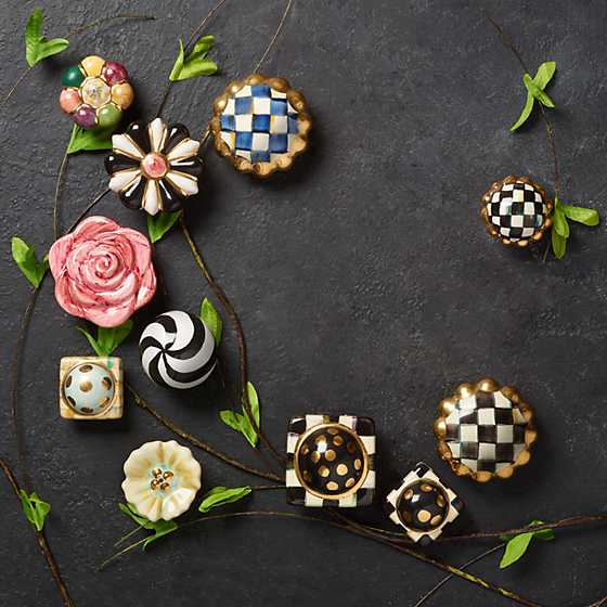 Petit Four Square Knob - Courtly Check image seven