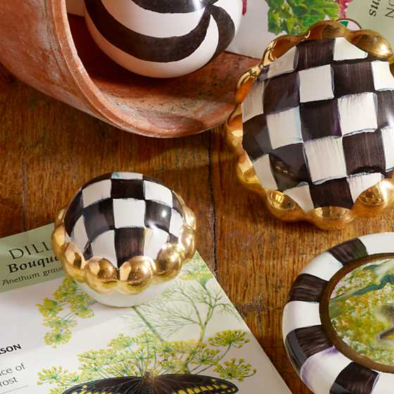 Petit Four Round Knob - Courtly Check image five