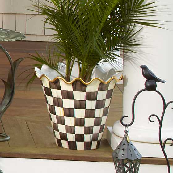 Courtly Check Jumbo Flower Pot image five