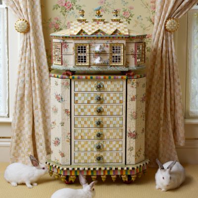 MacKenzieChilds Chicken Palace Jewelry Armoire