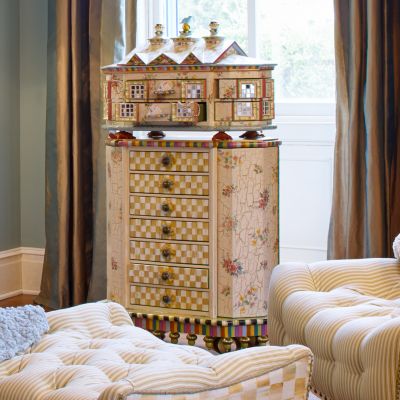 MacKenzieChilds Chicken Palace Jewelry Armoire