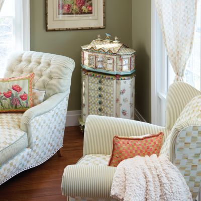 MacKenzieChilds Chicken Palace Jewelry Armoire