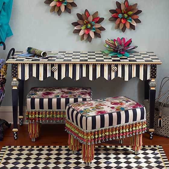 Courtly Stripe Console Table image four