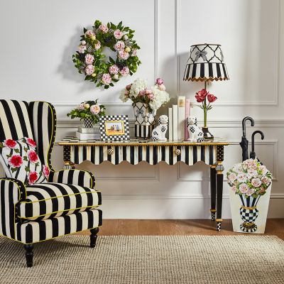 Courtly Stripe Console Table image five