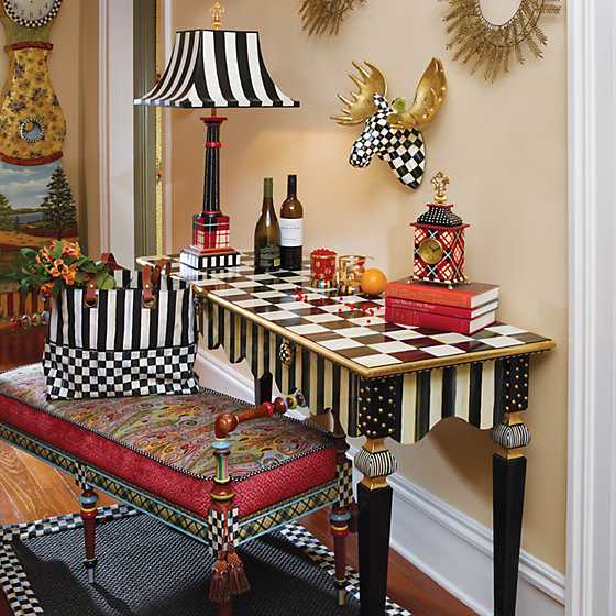 Courtly Stripe Console Table image seven
