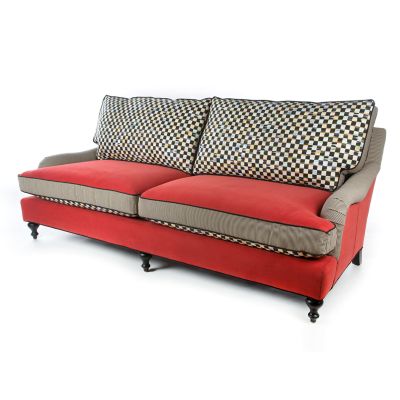 MacKenzieChilds Underpinnings Studio Sofa Tomato