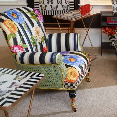 MacKenzieChilds Cutting Garden Accent Chair
