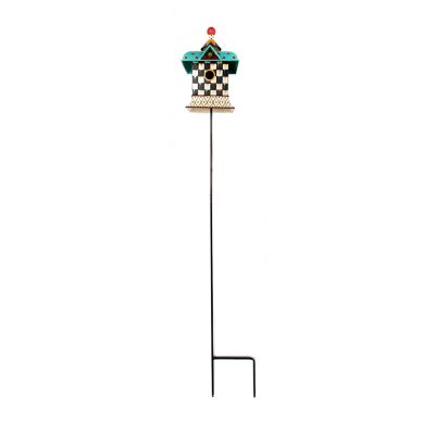 Courtly Check Birdhouse Stake