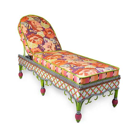 Breezy Poppy Outdoor Chaise