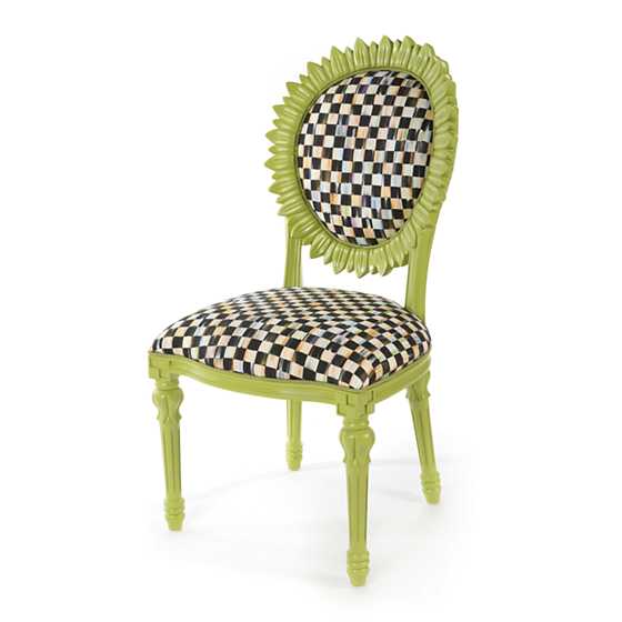 MacKenzieChilds Sunflower Outdoor Chair Chartreuse