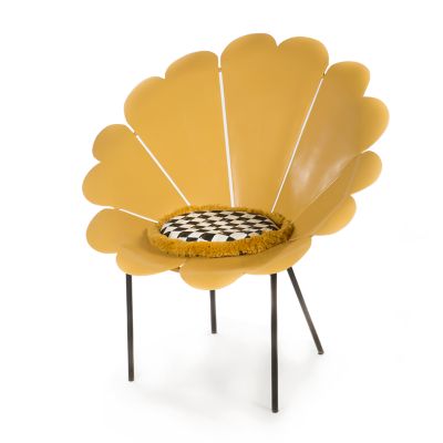 MacKenzieChilds Daisy Chair Yellow