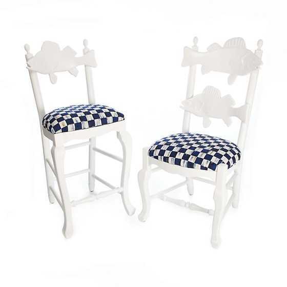 Outdoor Fish Chair - Royal Check image four