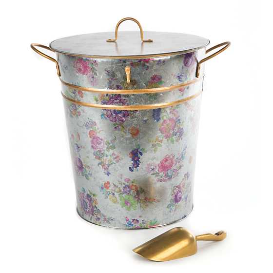 Flower Market Galvanized Container with Scoop image three