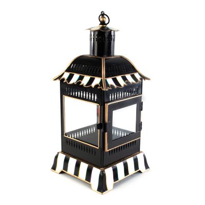 Courtly Stripe Small Candle Lantern