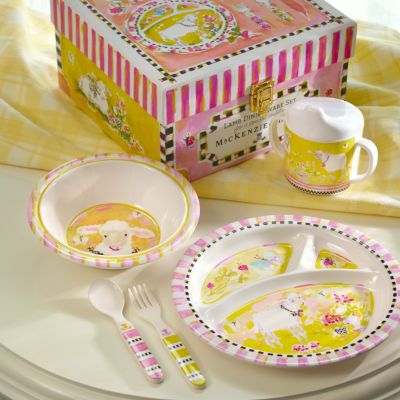 MacKenzieChilds Toddler's Dinnerware Set Lamb