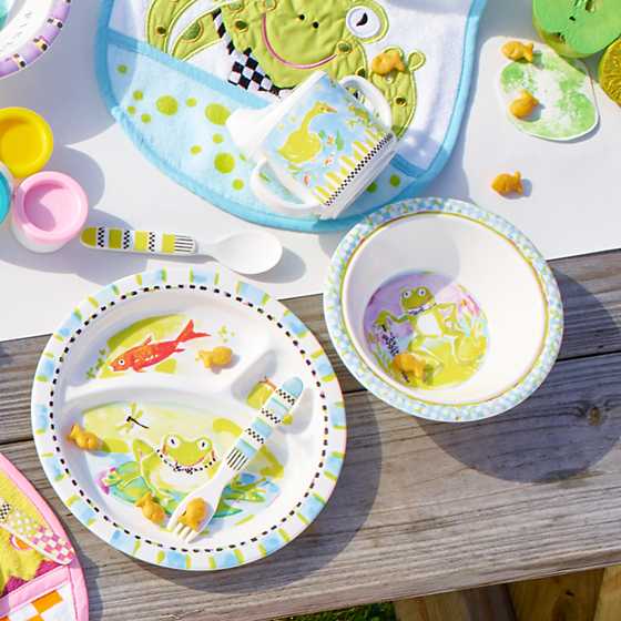 Toddler's Dinnerware Set - Frog image four