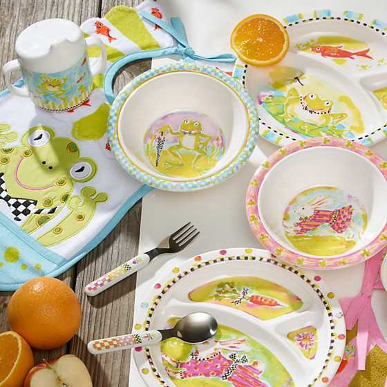 Toddler's Dinnerware Set - Frog image five