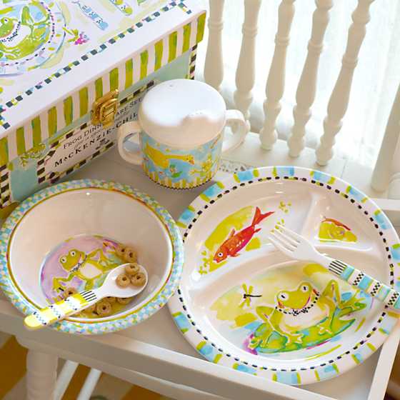 Toddler's Dinnerware Set - Frog image seven