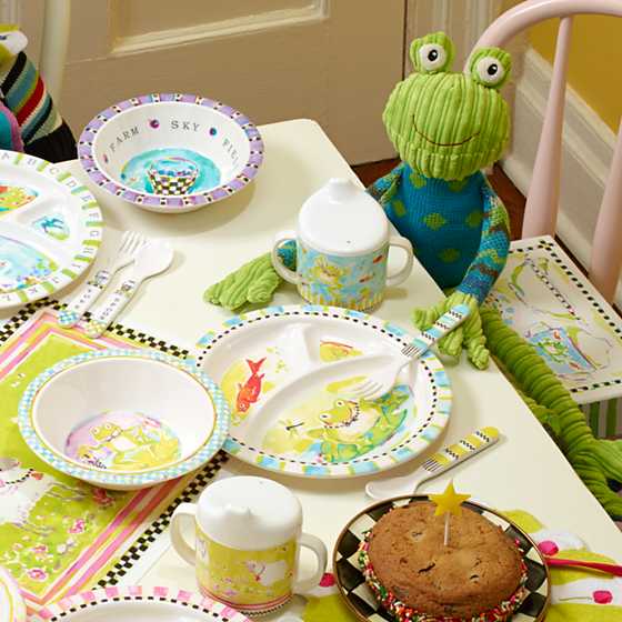 Toddler's Dinnerware Set - Frog image eight
