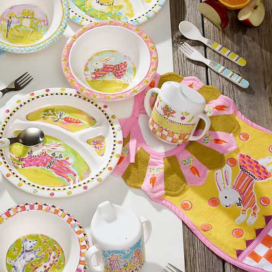 Toddler's Dinnerware Set - Bunny image four