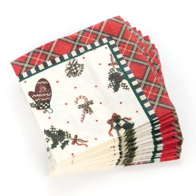 MacKenzieChilds Courtly Noel Paper Napkins Cocktail