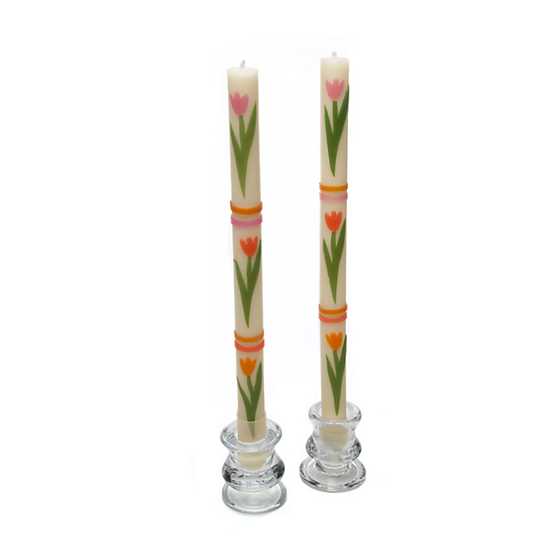 Tulip Dinner Candles, Set of 2