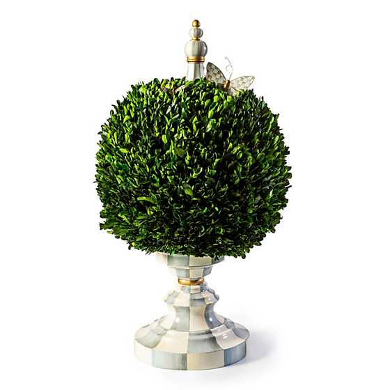 Sterling Check Boxwood Centerpiece - Large image two