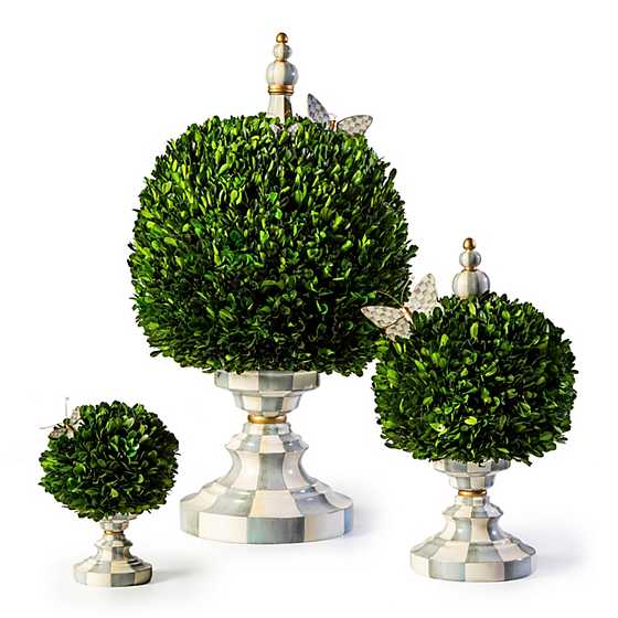 Sterling Check Boxwood Centerpiece - Large image four