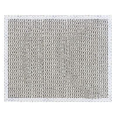 Sterling Check Chunky Sisal Wool Grey 6' x 9' Rug
