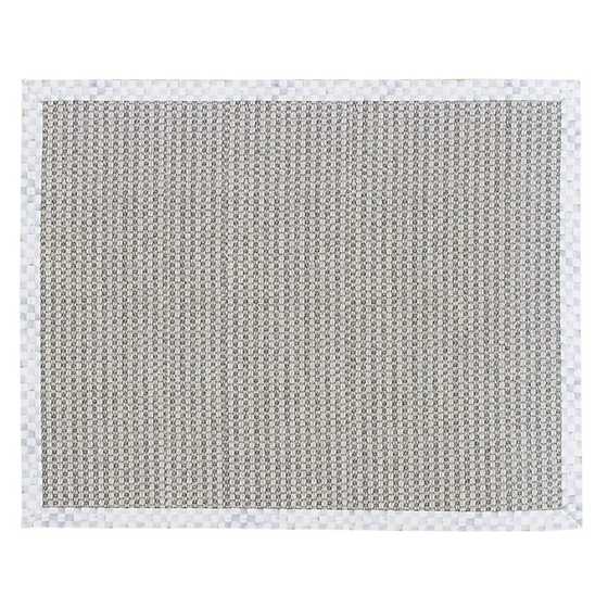 Sterling Check Chunky Sisal Wool Grey 6' x 9' Rug