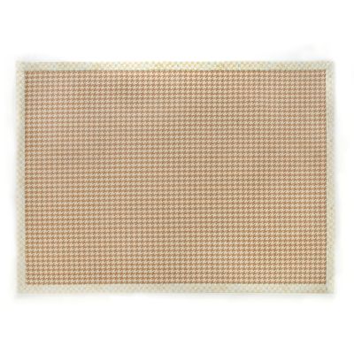 MacKenzieChilds Parchment Houndstooth Jute/Sisal Rug 8' x 10'