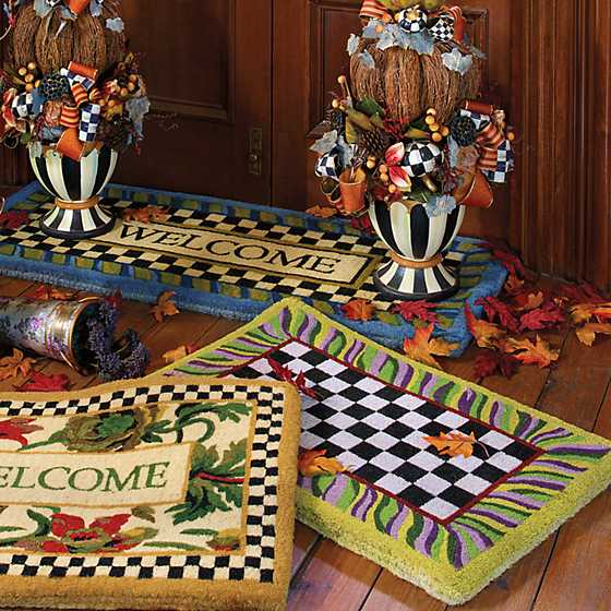 Courtly Check Entrance Mat image ten