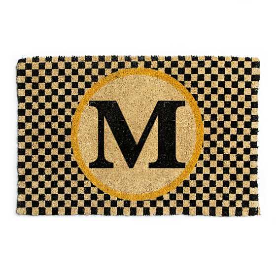 Monogrammed "M" Entrance Mat