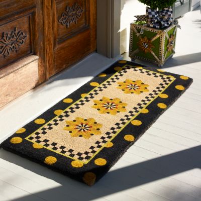 MacKenzieChilds Medallion Double Door Entrance Mat