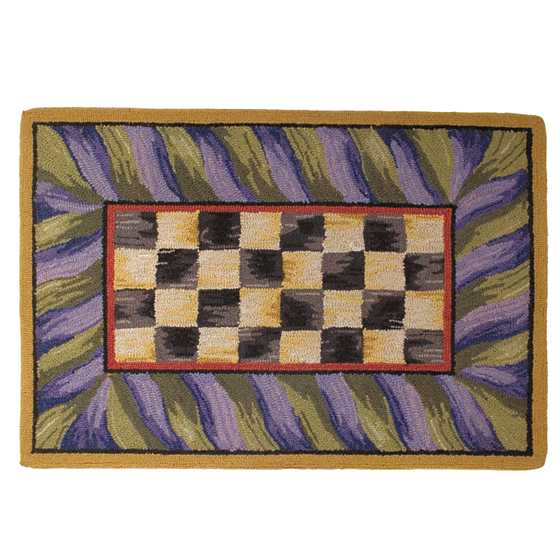 Courtly Check Purple & Green 2' x 3' Rug