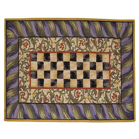 Courtly Check Purple & Green 3' x 5' Rug