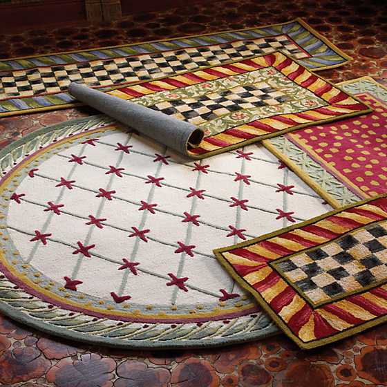 Courtly Check Rug - 2' x 3' - Red & Gold image two