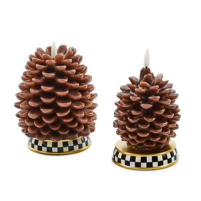 Pinecone Flicker Candles, Set of 2 Image 2