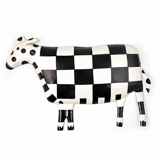 Checker Dot Cow Wall Decor image two