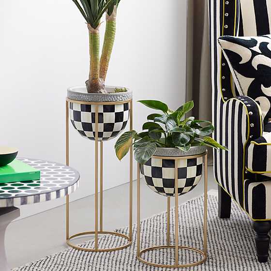 Courtly Check Plant Stand - Tall image eight