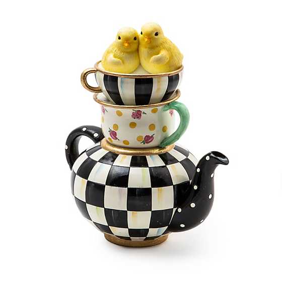 Courtly Chickatee Teapot image four