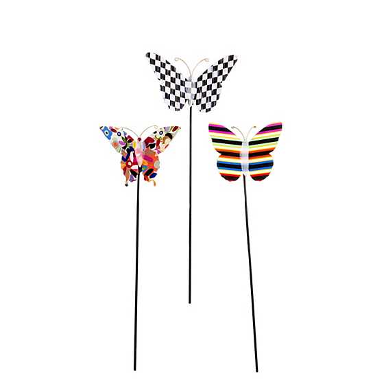 Butterfly Garden Stakes, Set of 3