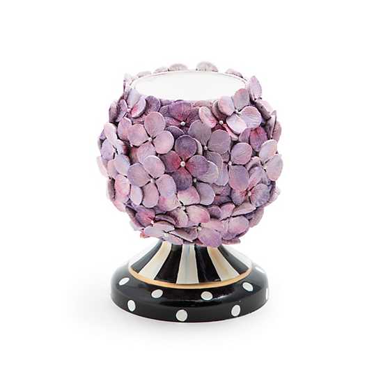 Courtly Cottage Hydrangea Pillar Candle Holder