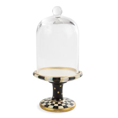 Courtly Check Pedestal with Cloche