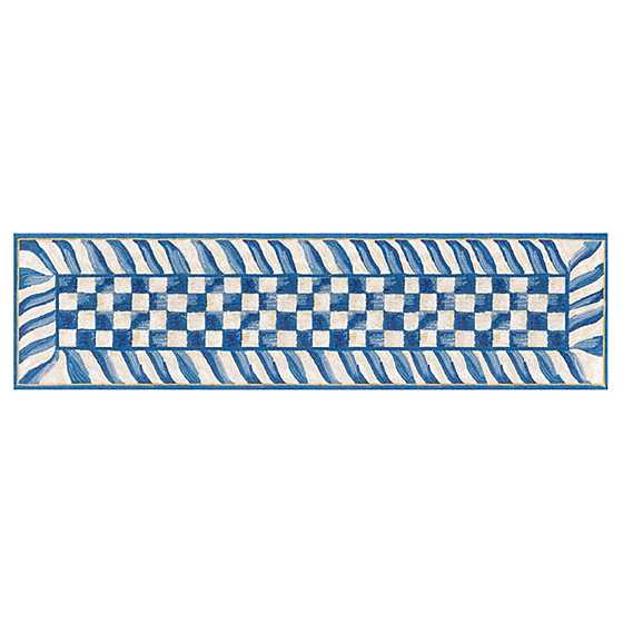 Truly Royal Check 2'6" x 8' Washable Runner