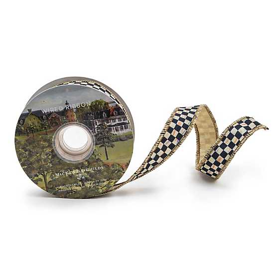 Courtly Check 1" Ribbon image two