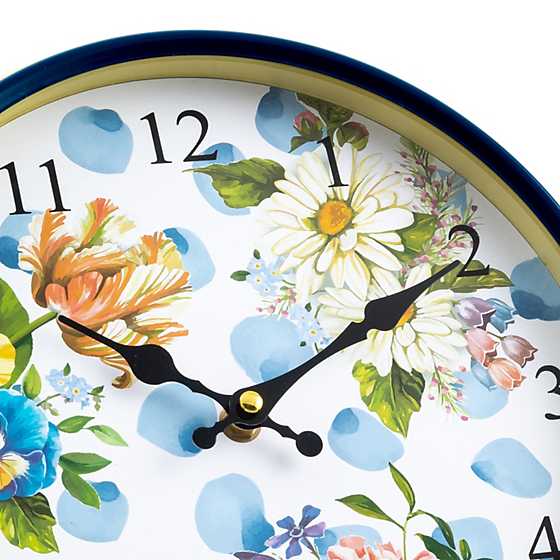 Wildflowers Wall Clock image four