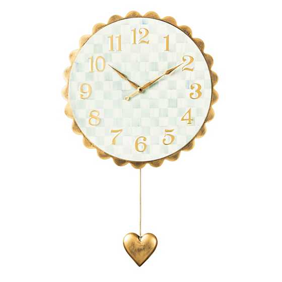 Sterling Heart Pendant Wall Clock image two