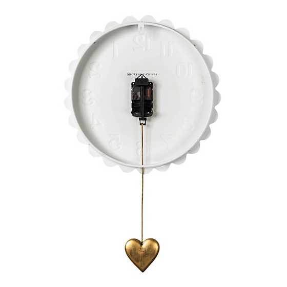 Sterling Heart Pendant Wall Clock image three